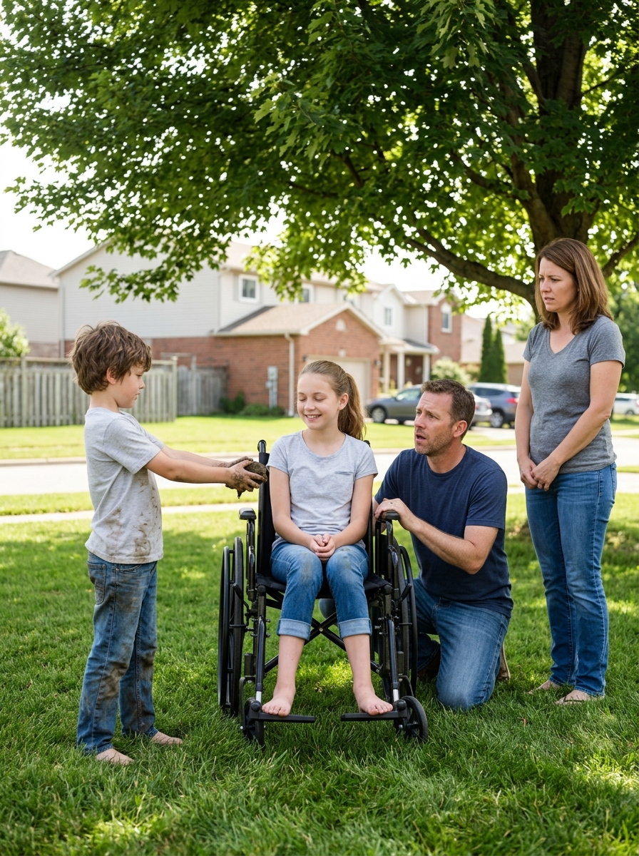 The Billionaire Had Spent Millions Trying to Help His Blind Daughter—Then the Housekeeper’s Barefoot Son Whispered, “Let Me Put Mud on Her Eyes,” and What Happened in That Backyard Left an Entire Family Shaken