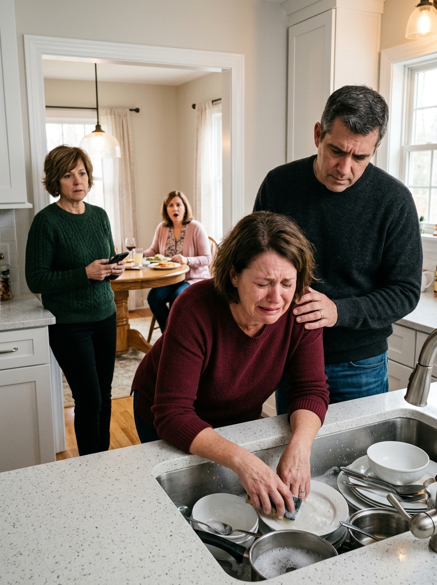 I went to my daughter’s house without wa:rning and was stunned by what I saw. Her husband and mother-in-law sat calmly at the table,