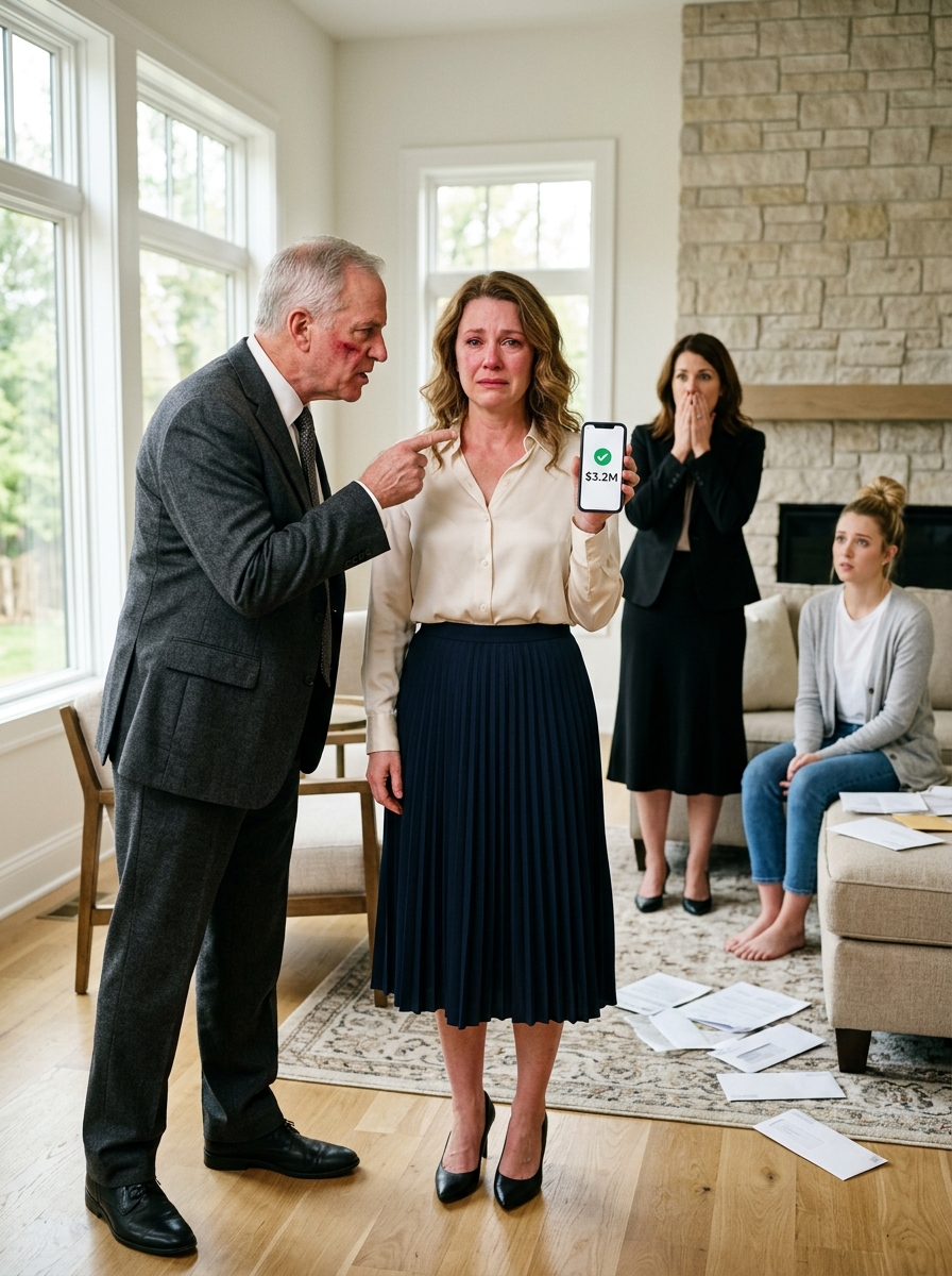 I overheard Dad tell my sister, “She’s not getting a dime.” Mom’s smirk confirmed everything. I quietly left, moved $3.2 million that night, and went to bed. By morning, my phone was exploding with calls.