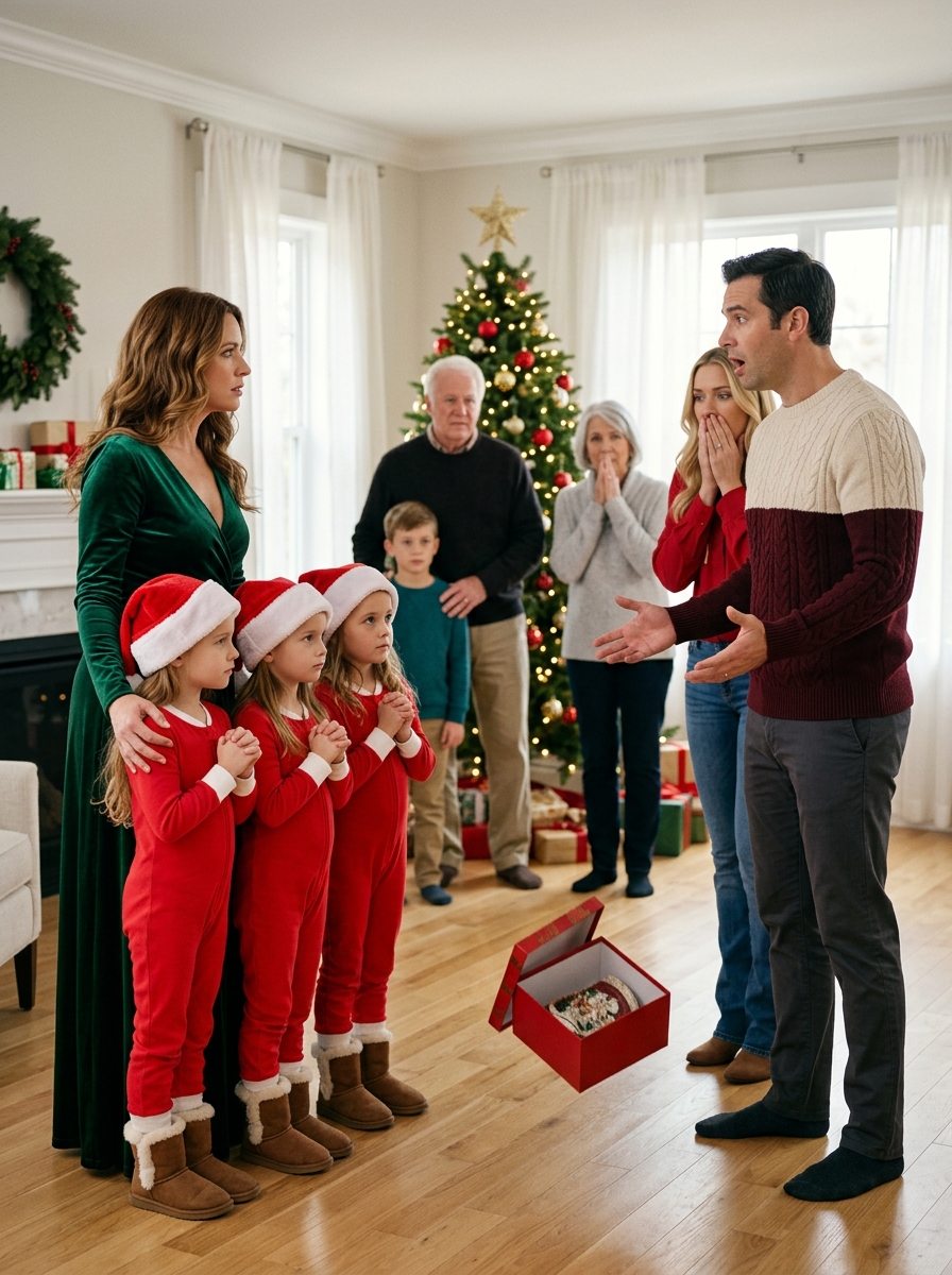 Eight years after my husband left me pregnant and disappeared, he sent me a Christmas invitation expecting to see the woman he abandoned. Instead, I walked into his family’s home with four eight-year-old children he had never met. Daniel stared at their faces and immediately knew the truth he had refused to discover years ago. Then my son looked at him and asked the one question he could never escape: “Are you our dad?”
