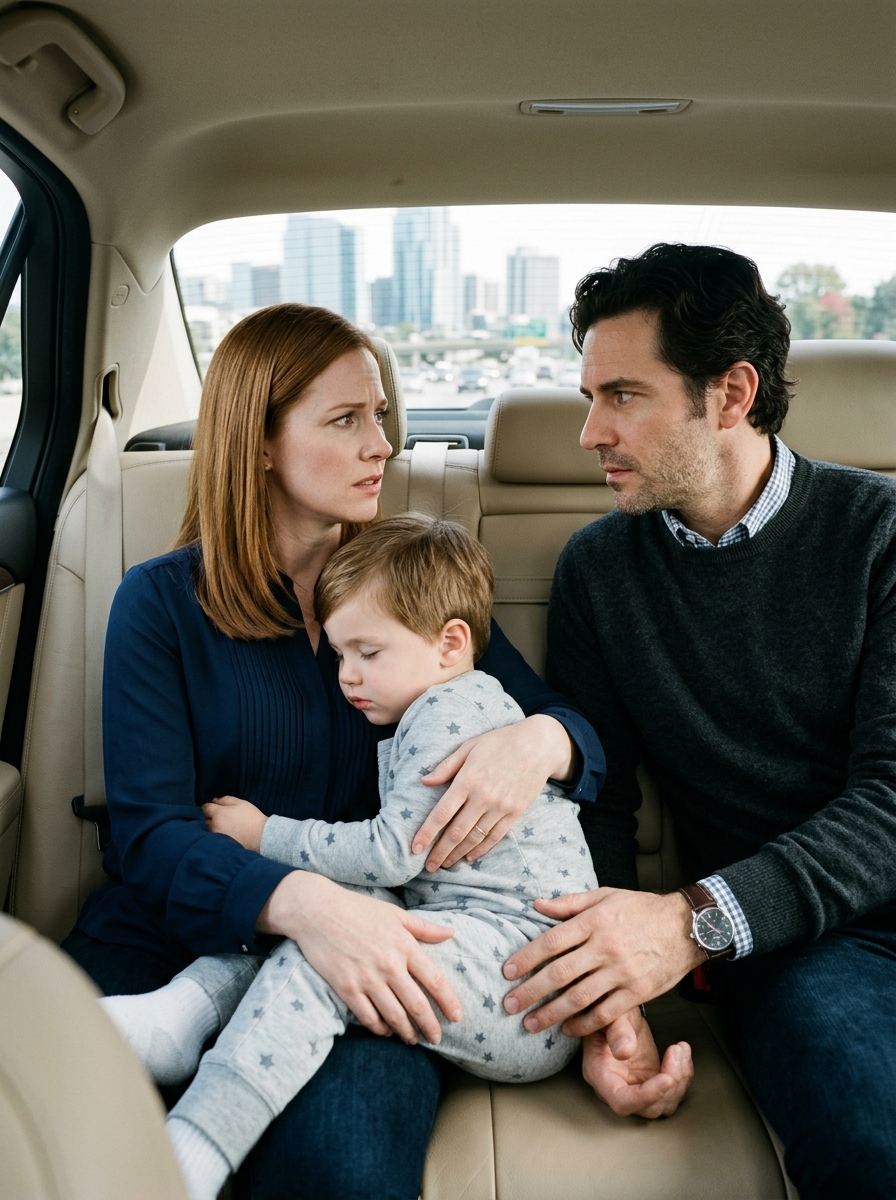 For nearly 3 hours, a stranger kept running his hand over my thigh on the bus while I sat beside my son on the way to see my seriously ill father-in-law. I was furious and confused—until, just before we got off, he slipped a handkerchief into my hand and whispered, “Pretend you’re dizzy… and whatever you do, don’t sign anything.”