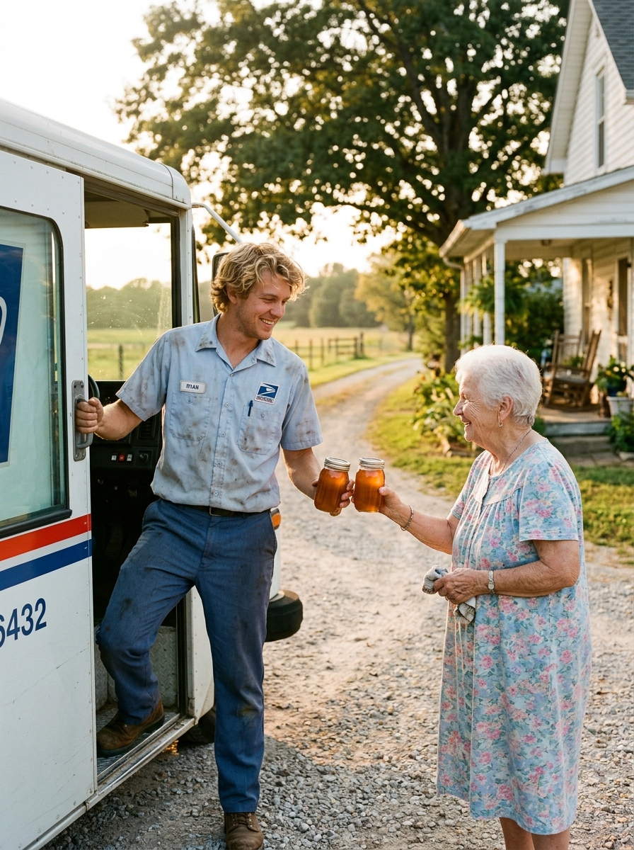 A 24-year-old mail carrier was rushing through his route when an 89-year-old widow offered him a glass of iced tea. Turning off his engine changed his life forever.
