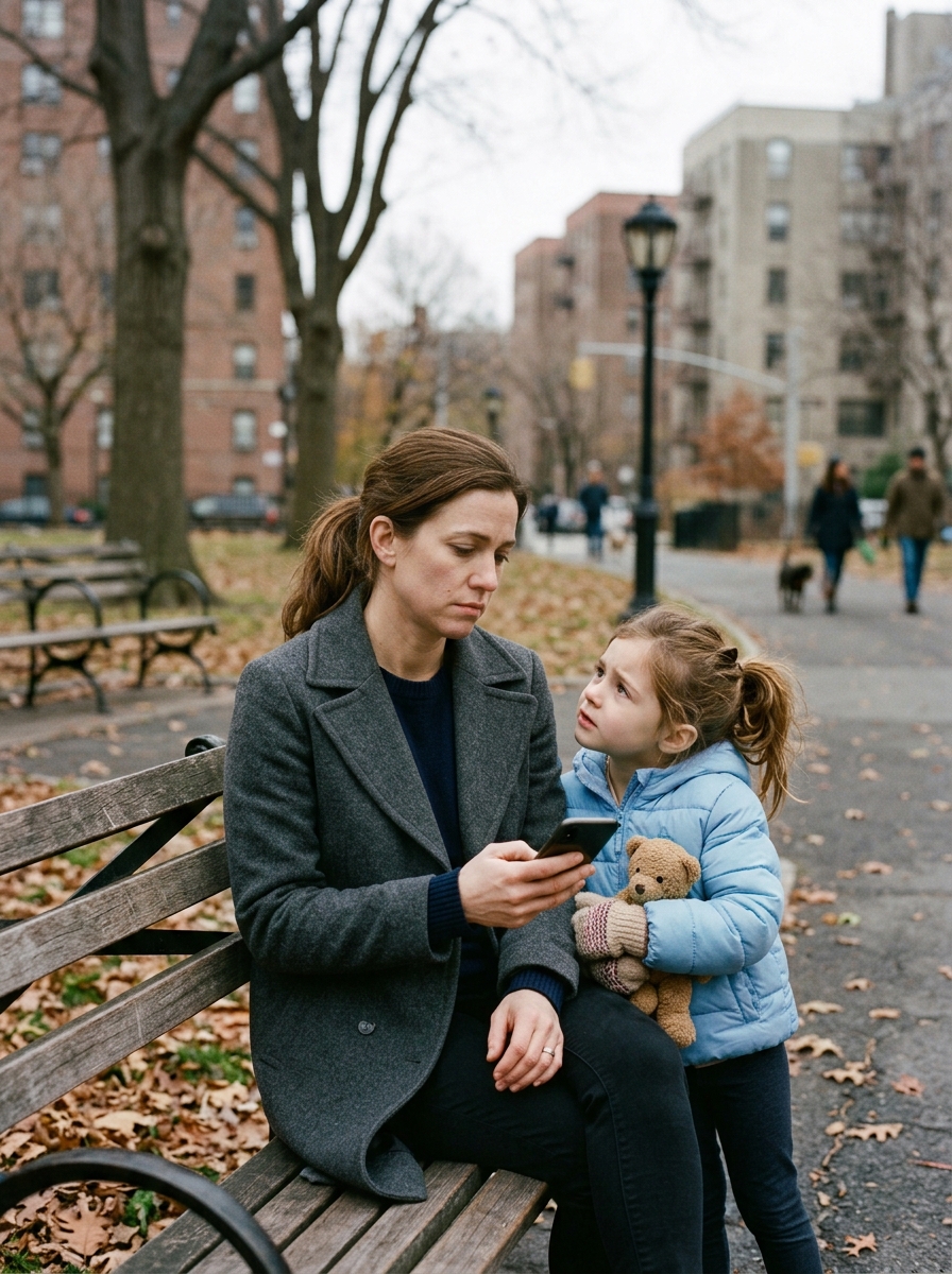 Claire Bennett had just rejected another birthday dinner invitation when a little girl stepped in front of the park bench and stared at her like she already knew the truth.
