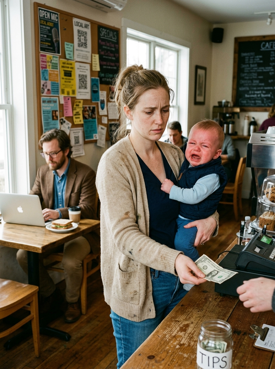 She Walked Into a Small Missouri Café With $1.23 and a Hungry Baby—Then a Stranger Heard Her Ask for One Slice of Bread and Quietly Changed the Next Ten Years of Her Life