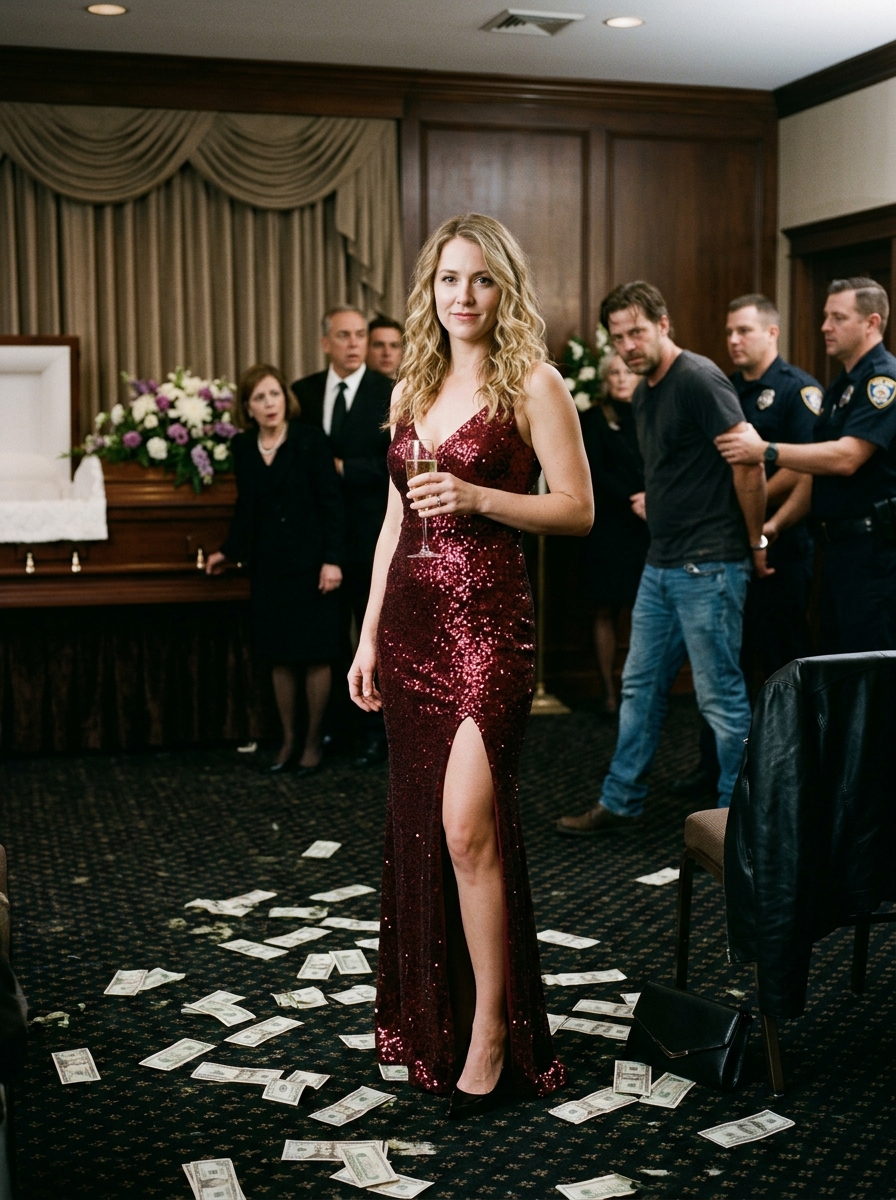 At my father’s funeral, my brother stood up and said, “We’re selling the house immediately to cover my $340,000 gambling debt”…