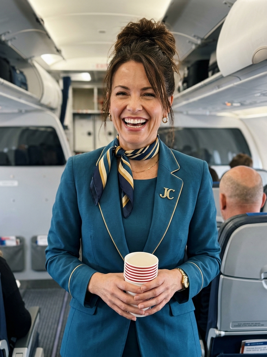 On Our Anniversary, I Flew on My Flight Attendant Wife’s Flight to Surprise Her – Then the Pilot’s Announcement Left Me Frozen
