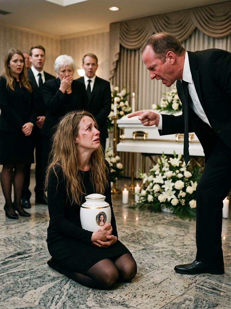 I walked out of the hospital holding my daughter’s ashes when my husband called from beside his mistress and coldly said, “The bill is paid. Stop bothering me.” I didn’t argue or let him hear me cry; I simply pulled out an old phone, dialed the number my father had given me three years earlier, and reached the man who had been quietly preparing something powerful enough to destroy my husband’s entire family.