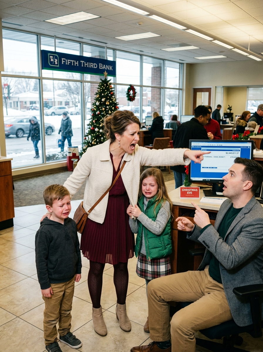 After our divorce, my husband threw me and our kids out on Christmas Eve without a single cent. Desperate and in tears, I took the old card