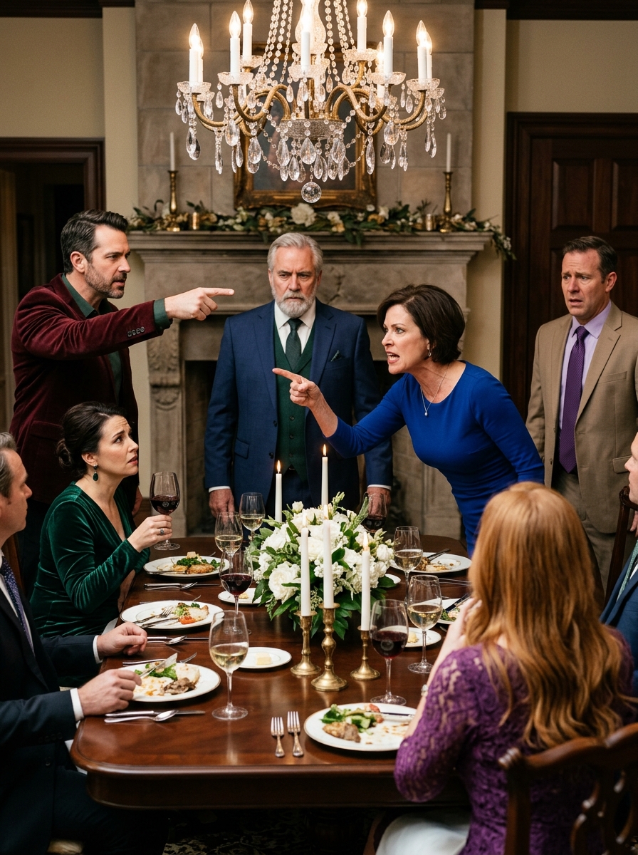“Apologize to my sister or get out of my house!” my husband ordered at dinner. I rose, faced her, and calmly delivered one sentence that shattered three marriages—including the one I thought was forever.