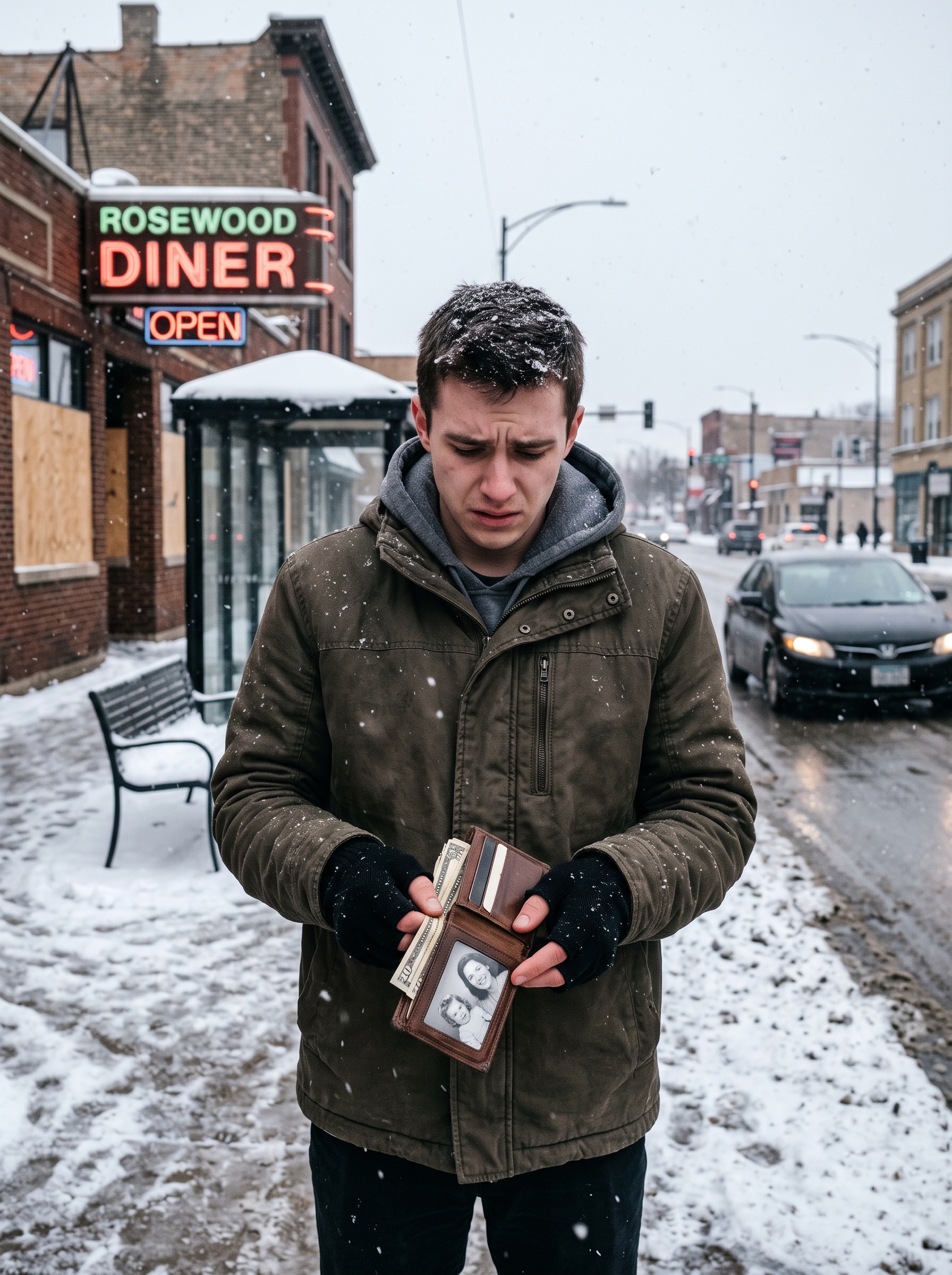 A Broke Sixteen-Year-Old Walked Five Miles Through a Blizzard to Return a Stranger’s Wallet—Then She Showed Up at His Door Holding a Fifty-Year-Old Photo of His Grandfather