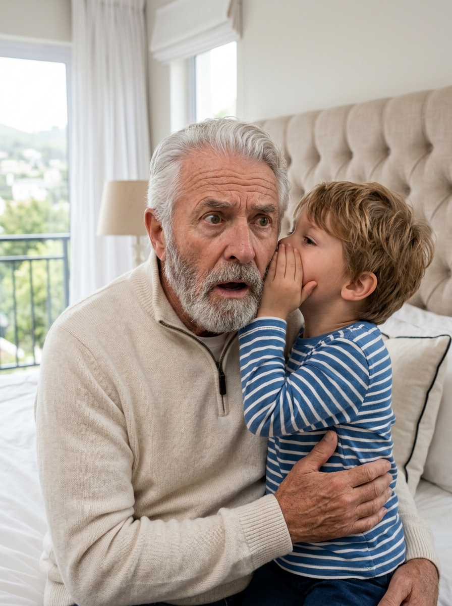 “Grandpa, don’t give Dad any more money,” my 6-year-old grandson whispered after I’d spent six years sending my son-in-law $25,000 every month. I didn’t argue or ask questions. I put away my phone and decided to follow him instead. What I discovered behind one locked door made me realize that even my daughter’s ashes—and the story of how she died—might have been a lie.