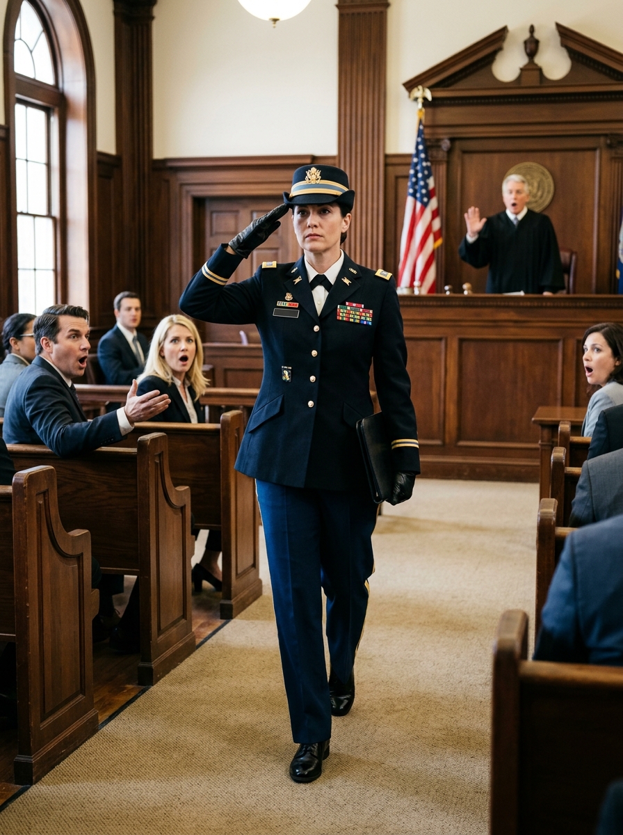 My father laughed the moment I walked into the courtroom in my Navy dress-blue uniform. My mother sighed beside him, and my cousin smiled like the trial already belonged to him. They thought I was there to ruin the family’s golden boy. What they didn’t know was that the evidence didn’t start with me—it started with a dead man’s credentials, my parents’ house, and a defense contract built on stolen secrets.