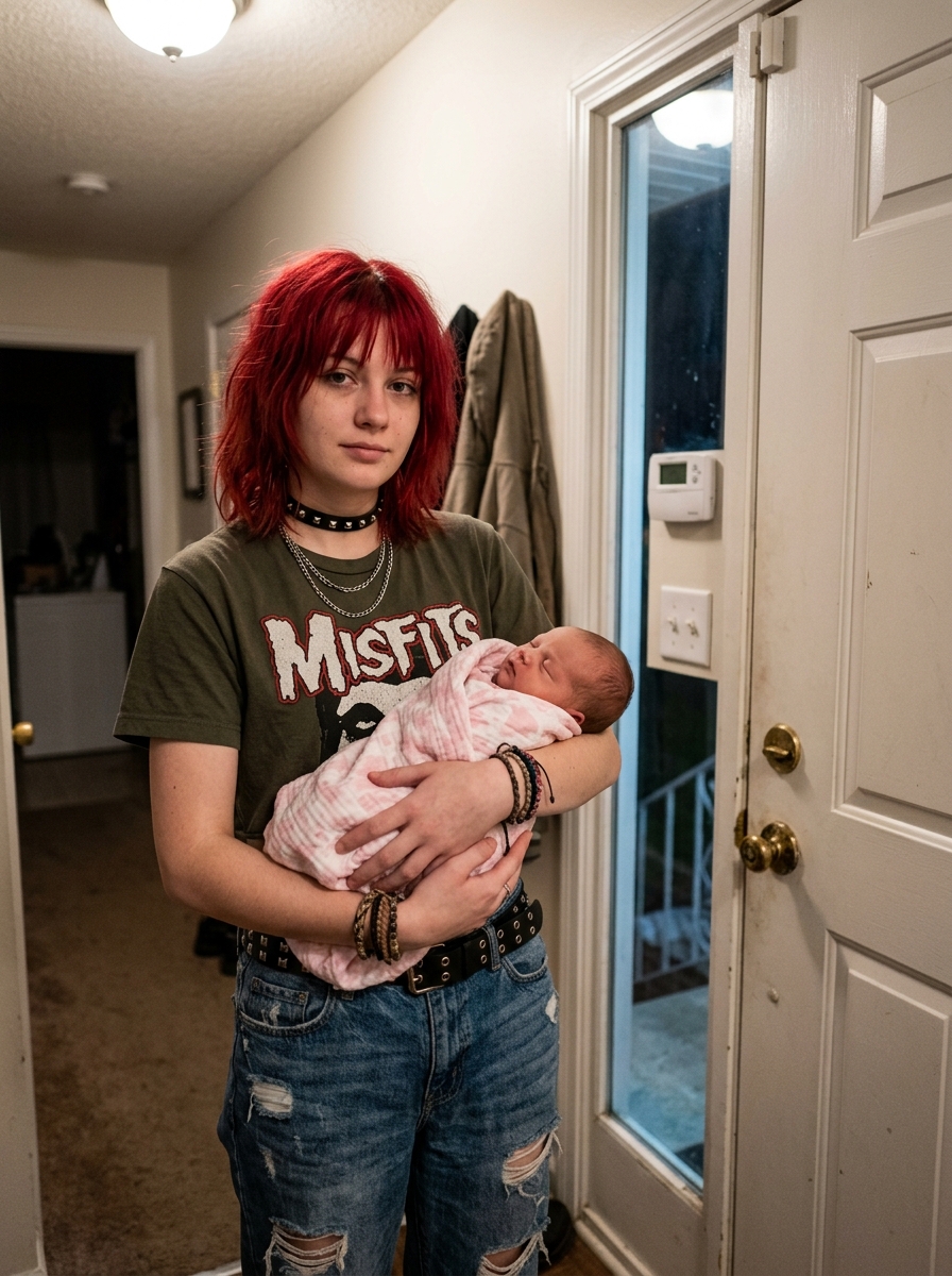 My husband forced our 18-year-old daughter to leave while I was away on a work trip — one year later, she appeared carrying a newborn and said one sentence that made my heart nearly stop.