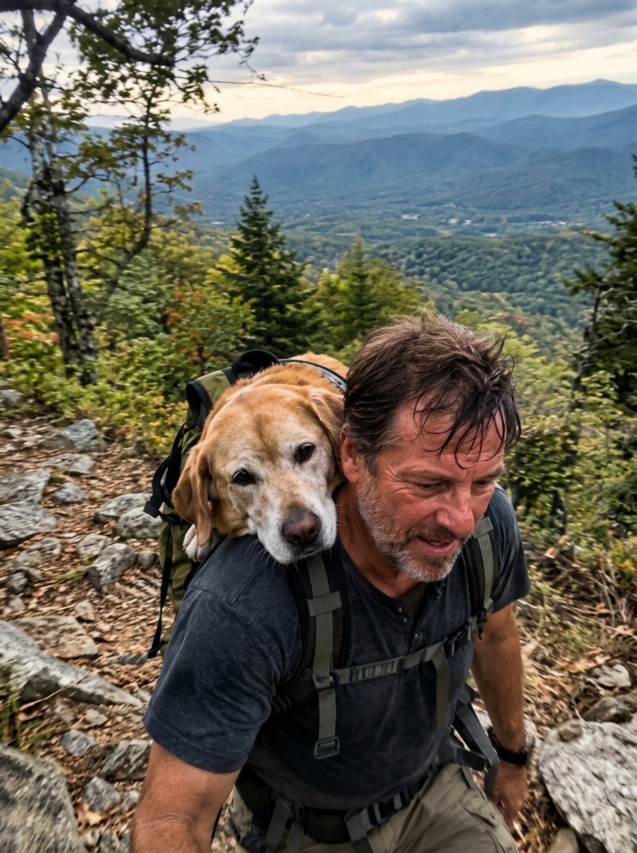 The Dog I Carried Up the Mountain Taught Me Who Was Really Carrying Whom