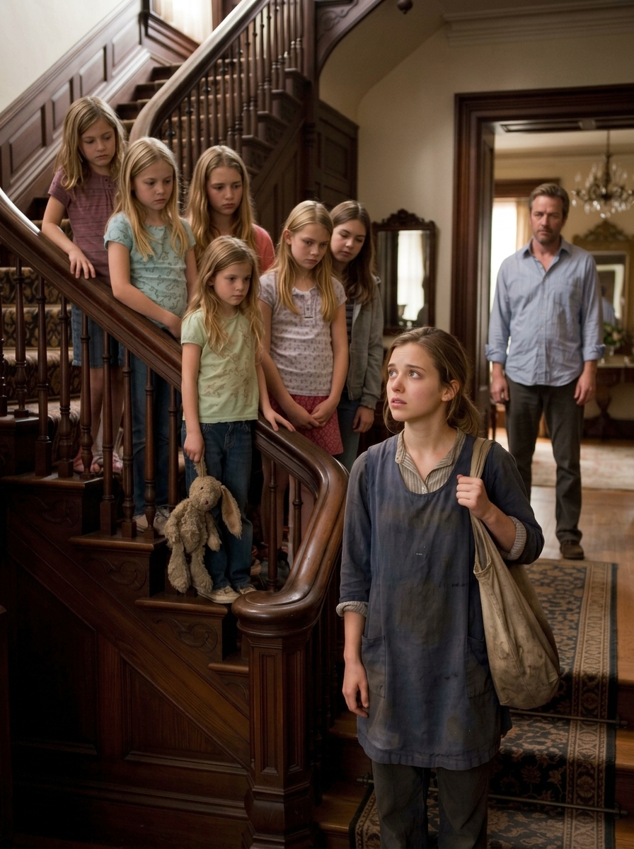 A Wealthy Father Replaced 37 Nannies in Two Weeks Until One Housekeeper Reached His Six Grieving Daughters