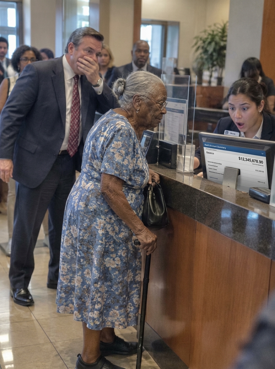 A Wealthy Man Mocked a 90-Year-Old Woman at the Bank—Then One Number on the Screen Left Him Speechless