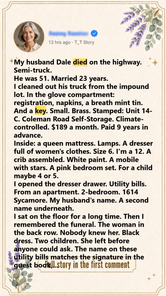 I thought my husband had a secret second family. What I discovered inside that storage unit shattered my heart—and then healed it in a way I never expected. 💔➡️❤️