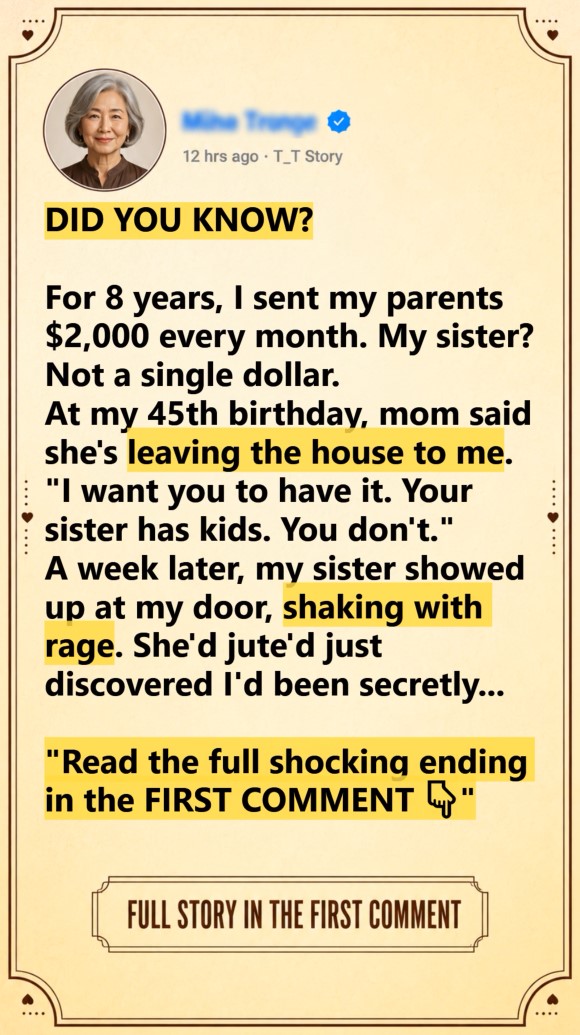 My knuckles were white around my coffee mug while the front door rattled on its hinges. I did not move from the kitchen table because I knew exactly who was standing on the other side of that deadbolt. For eight years, I had kept a very specific set of records in a fireproof box in the back of my closet, and the time had finally come to open it.