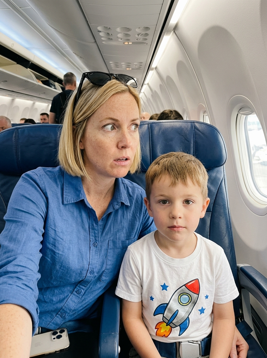 My Son and I Got on My Pilot Husband’s Flight to Surprise Him – Then He Said Something over the Speakers That Made Us Stop Smiling